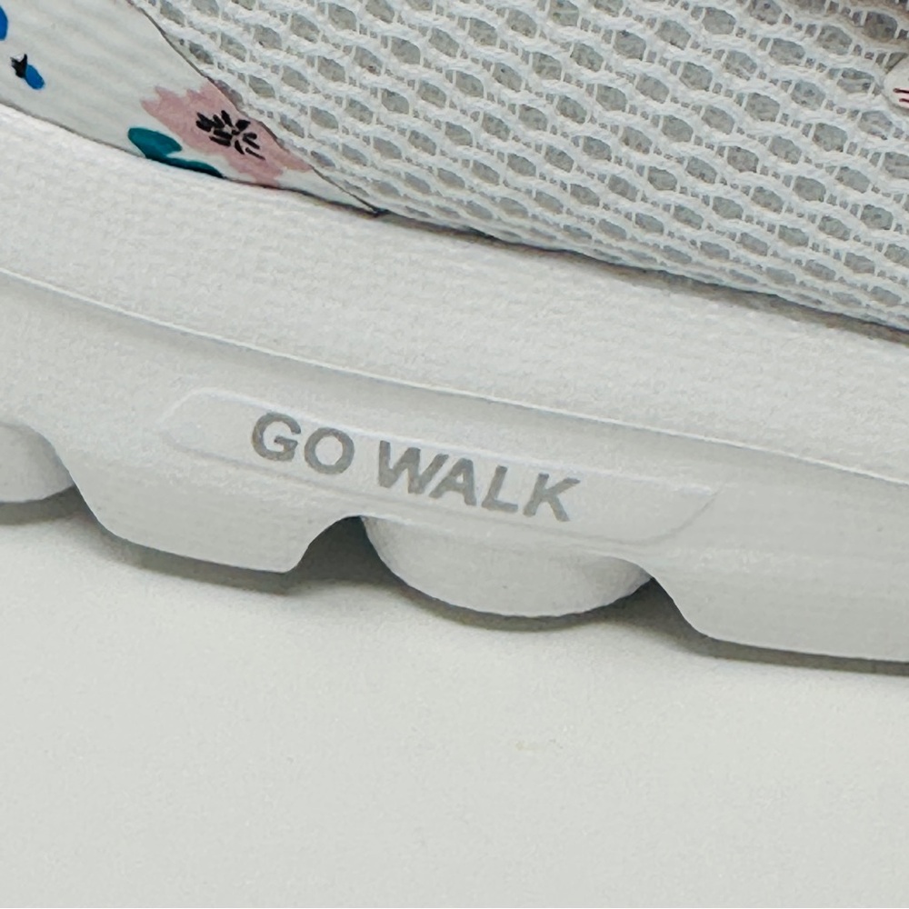 Skechers GOwalk Classic floral print washable bungee sneakers women's 8.5 - Picture 5 of 13